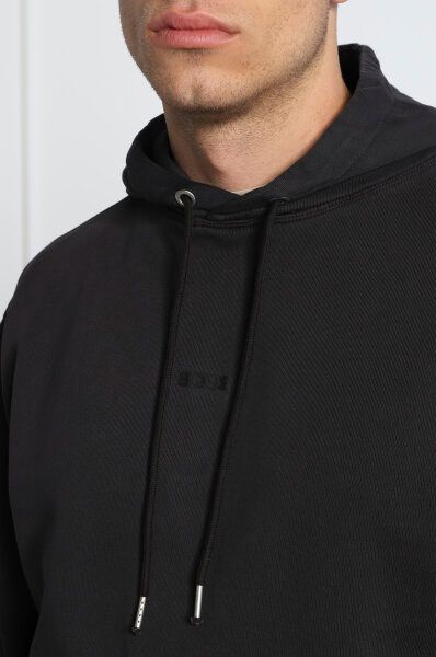 Hugo Boss Elegant Dark Blue Cotton Hooded Sweatshirt - ACCEXO