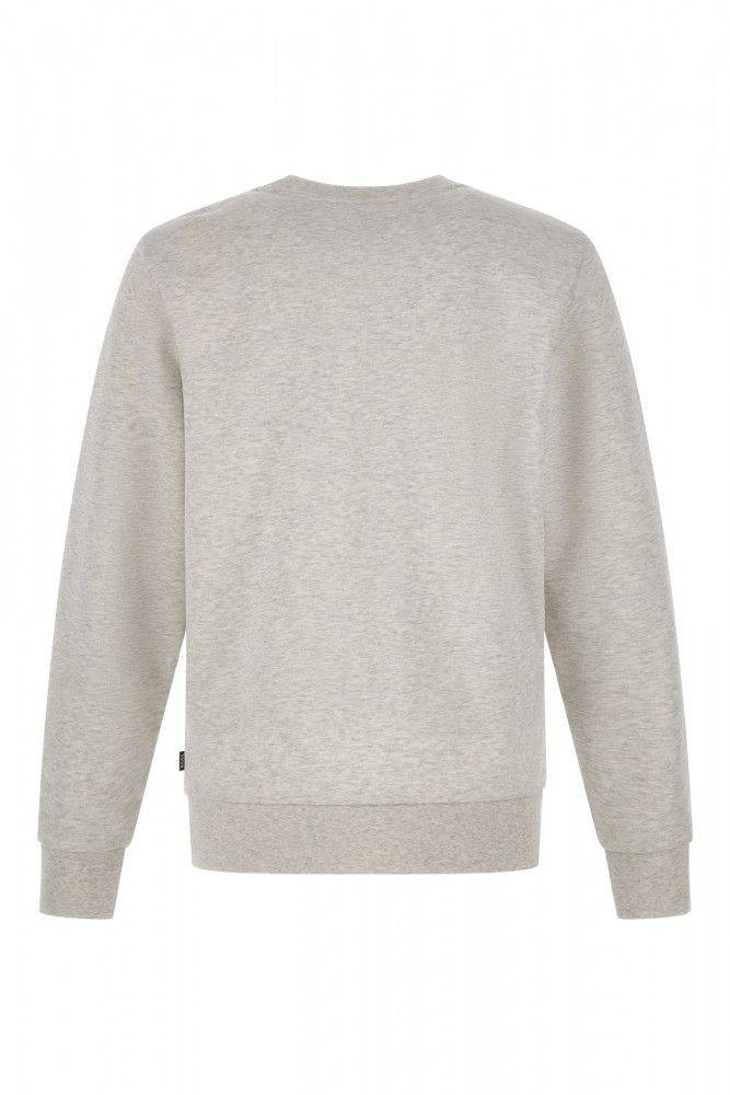 Hugo Boss Elegant Grey Round Neck Cotton Sweatshirt - ACCEXO