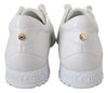 Jimmy Choo Elegant White Leather Sneakers