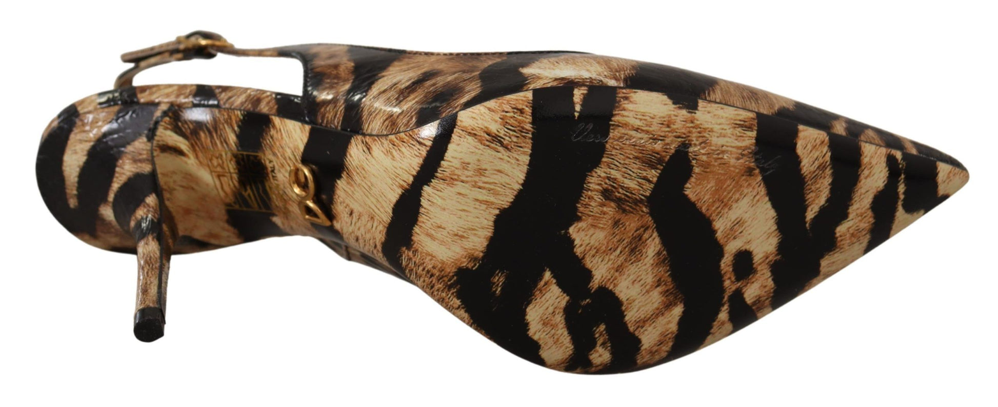 Dolce & Gabbana Tiger Pattern Slingback Heels Pumps - ACCEXO