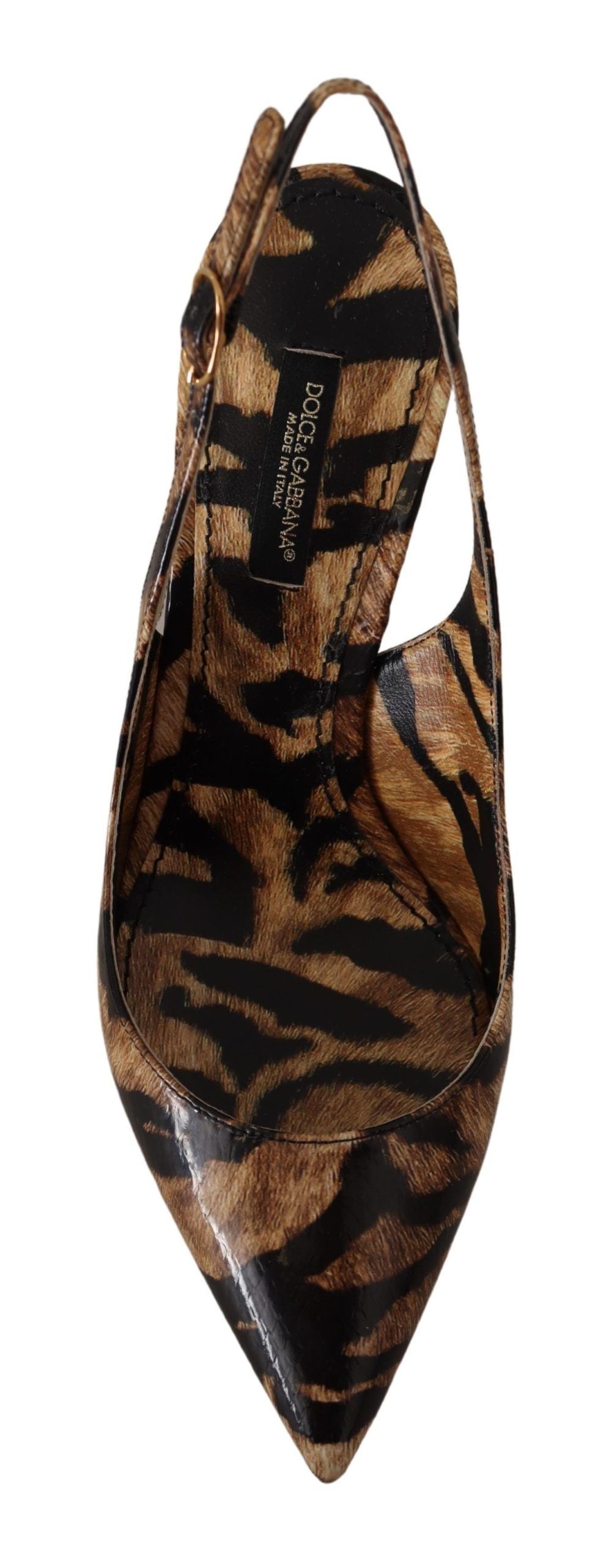 Dolce & Gabbana Tiger Pattern Slingback Heels Pumps - ACCEXO