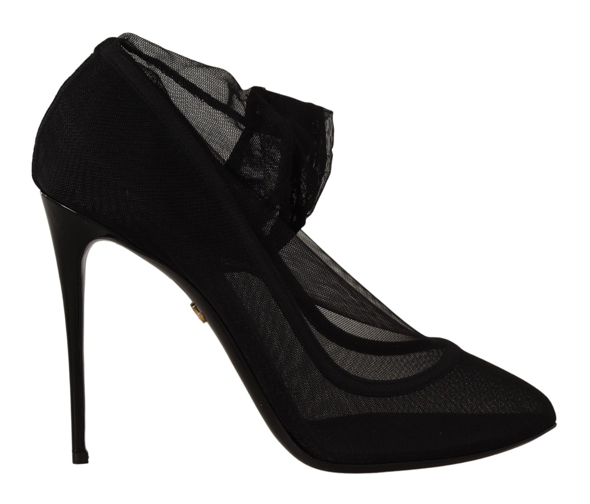 Dolce & Gabbana Elegant Black Stretch Socks Boots - ACCEXO