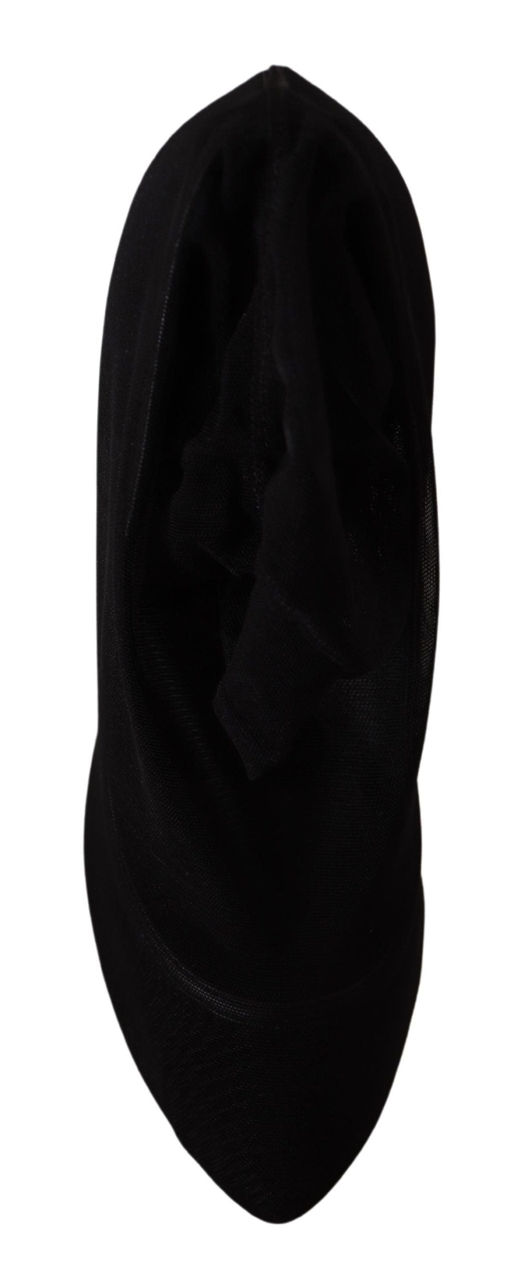 Dolce & Gabbana Elegant Black Stretch Socks Boots - ACCEXO