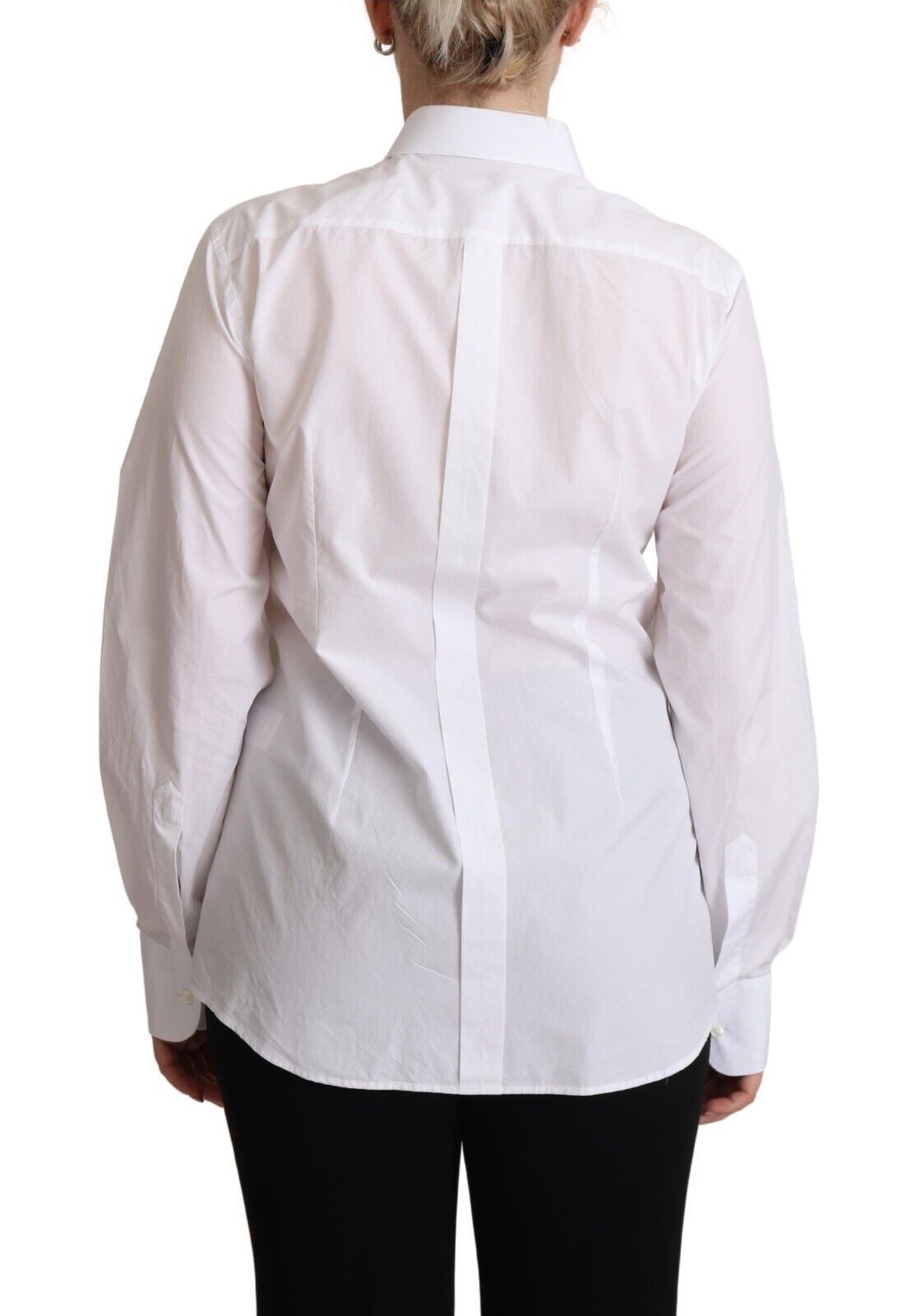 Dolce & Gabbana Elegant White Poplin Dress Shirt - ACCEXO