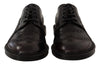 Dolce & Gabbana Elegant Purple Leather Derby Formal Shoes