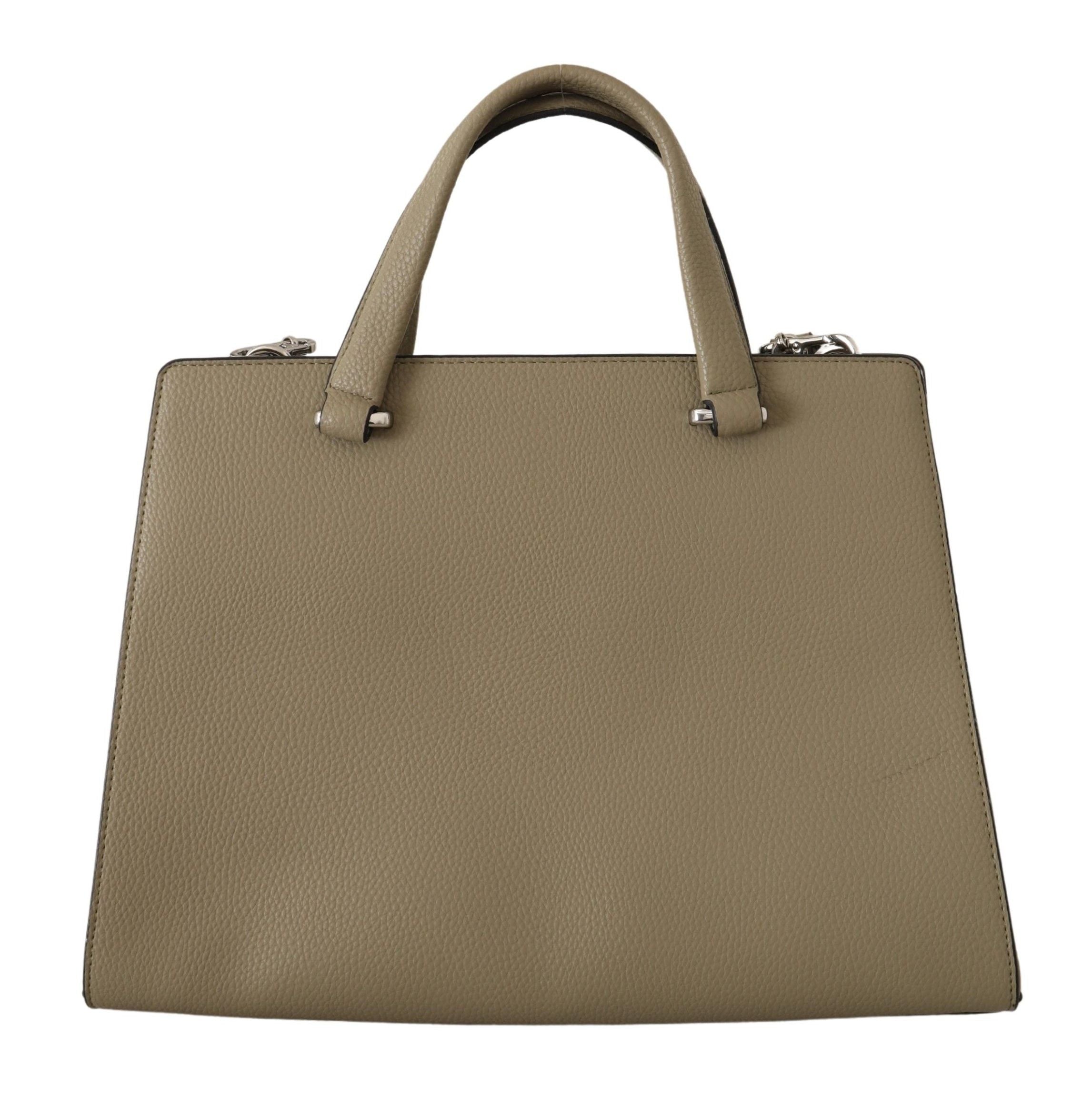 Karl Lagerfeld Enchanting Sage Green Leather Tote - ACCEXO