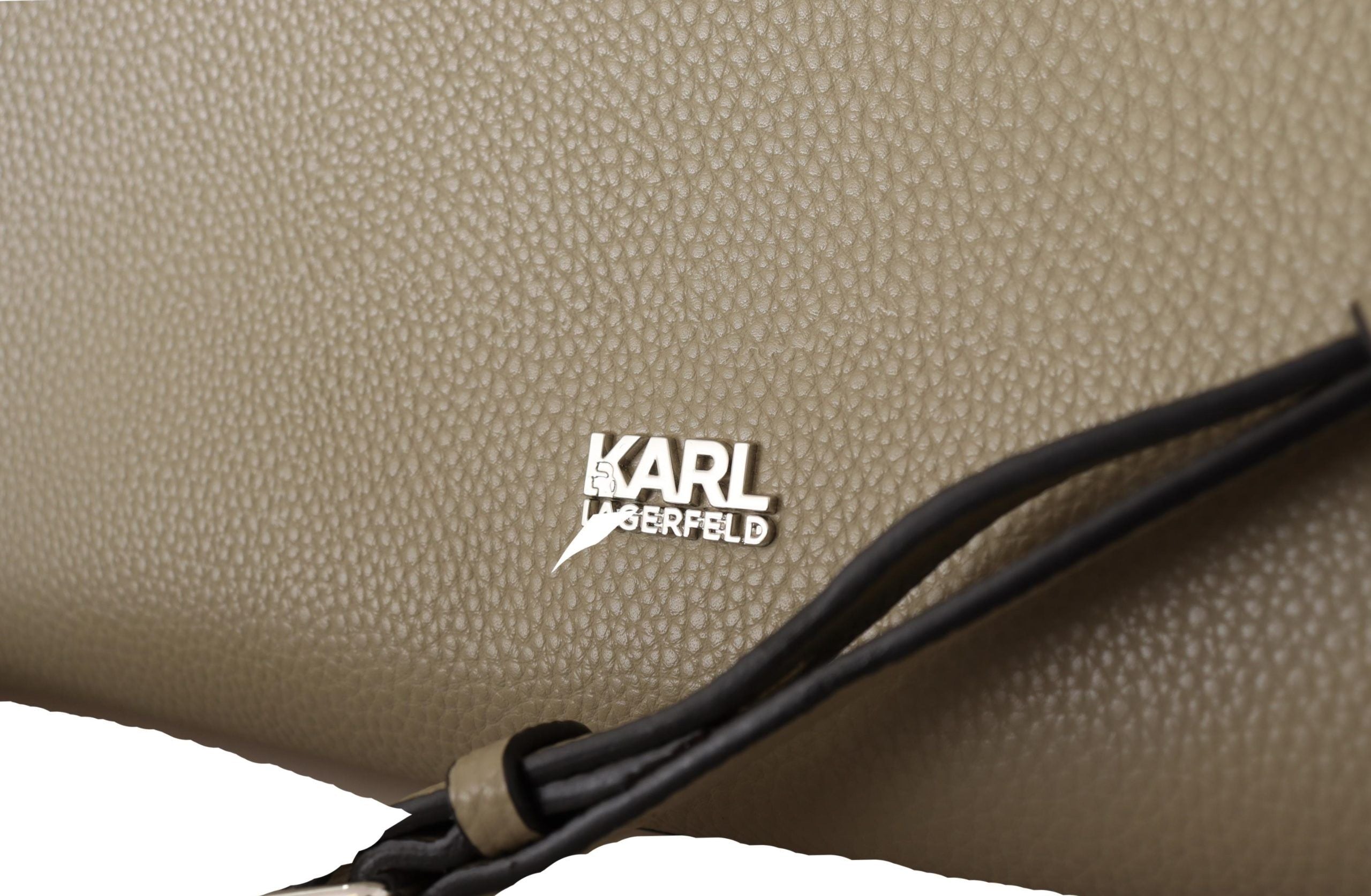 Karl Lagerfeld Enchanting Sage Green Leather Tote - ACCEXO