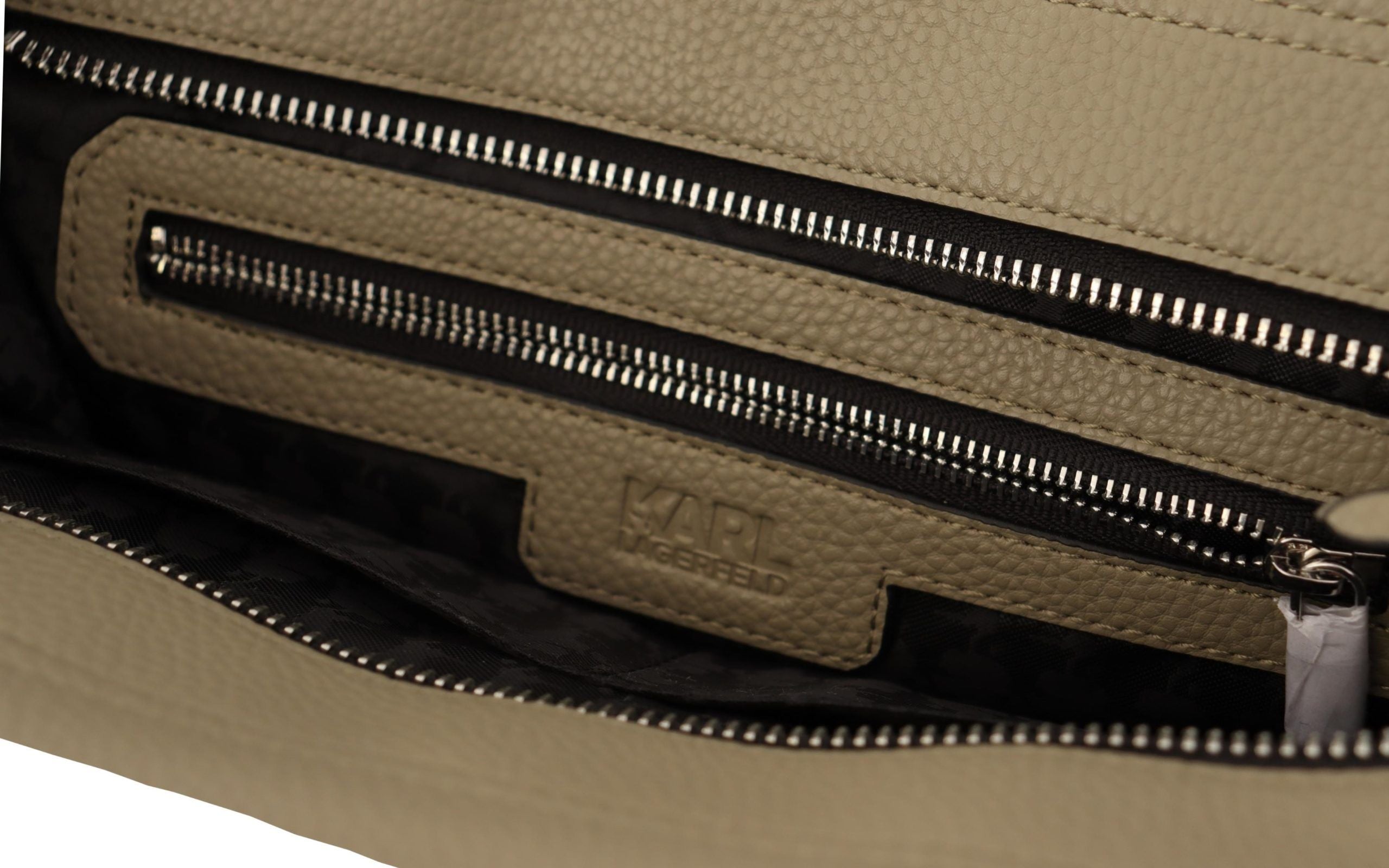 Karl Lagerfeld Enchanting Sage Green Leather Tote - ACCEXO