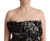 Aniye By Elegant Strapless Sequined Top