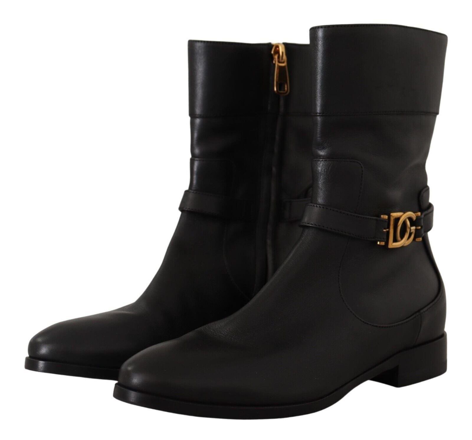 Dolce & Gabbana Elegant Leather Biker Boots - ACCEXO