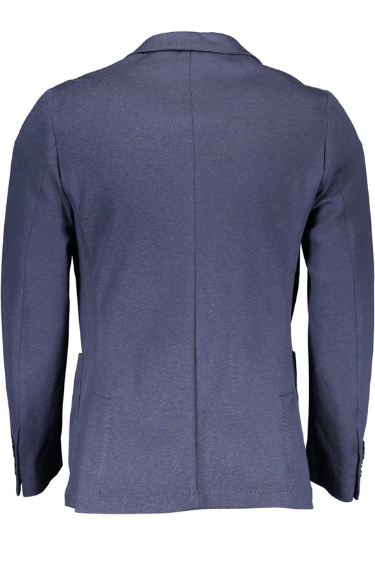 Gant Blue Cotton Men Jacket