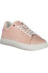 Calvin Klein Chic Pink Lace-up Sneakers with Logo Accents