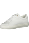 Tommy Hilfiger Sleek White Lace-Up Sneakers