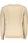 La Martina Beige Round Neck Embroidered Sweater