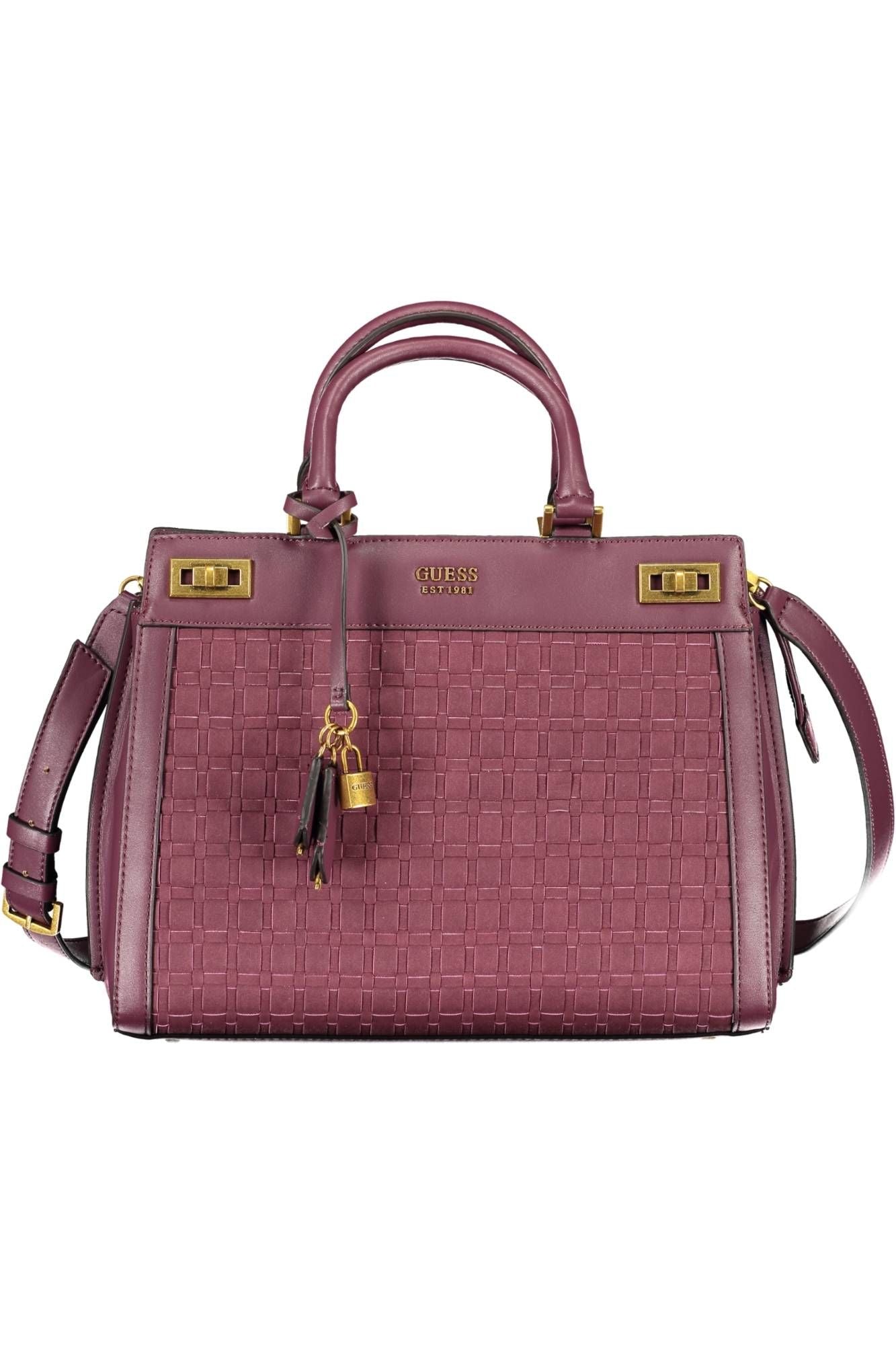 Guess Jeans Elegant Purple Polyurethane Handbag - ACCEXO