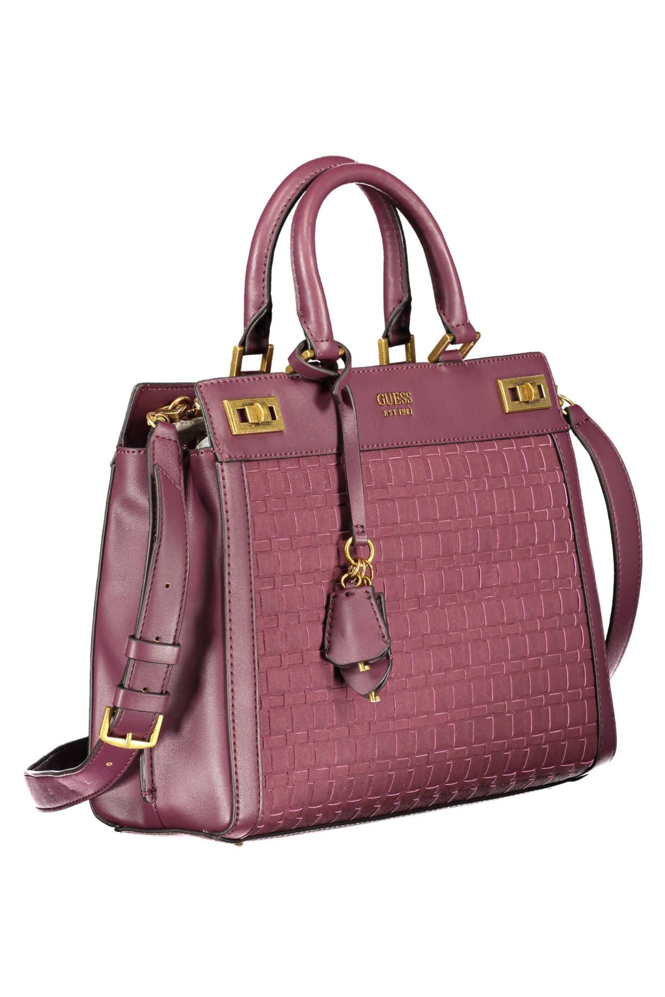 Guess Jeans Elegant Purple Polyurethane Handbag - ACCEXO