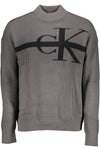 Calvin Klein Gray Cotton Men Sweater