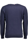 U.S. POLO ASSN. Sophisticated Blue Cotton Cashmere Sweater