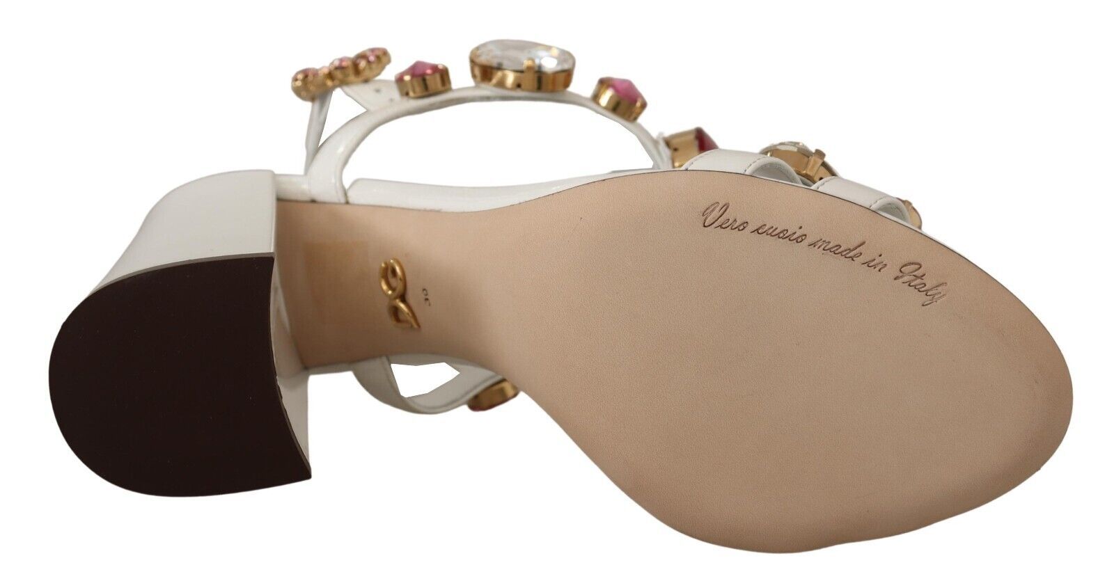 Dolce & Gabbana Keira Crystal-Embellished Ankle Strap Heels - ACCEXO