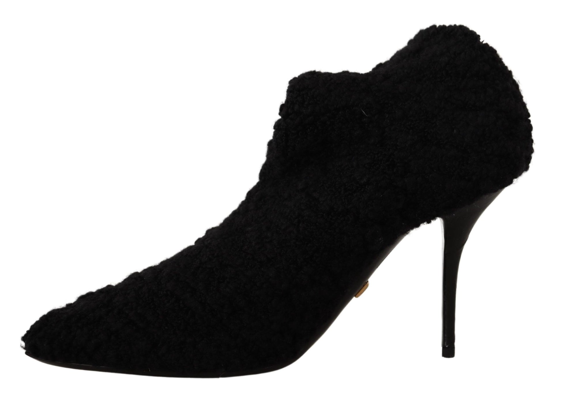 Dolce & Gabbana Elegant Black Mid-Calf Viscose Boots - ACCEXO