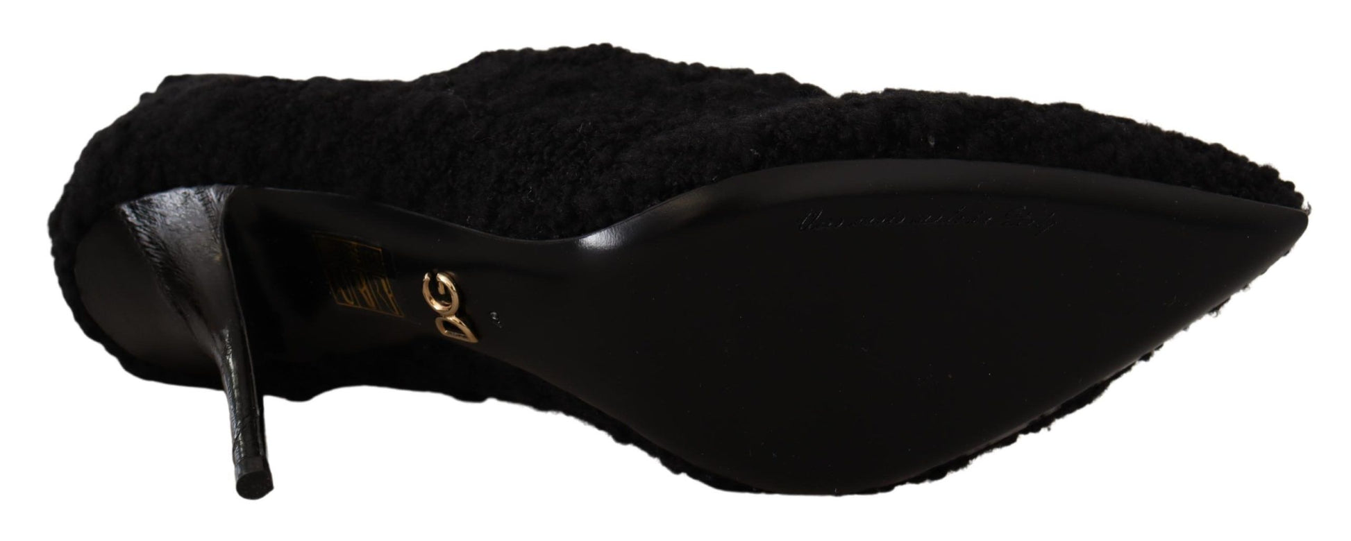 Dolce & Gabbana Elegant Black Mid-Calf Viscose Boots - ACCEXO