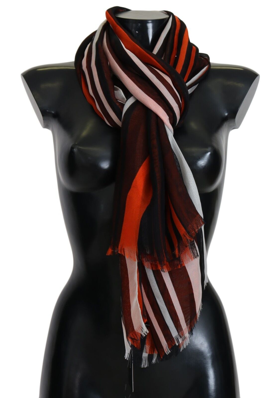 Dolce & Gabbana Elegant Multicolor Silk Fringed Scarf - ACCEXO
