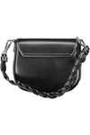 BYBLOS "Black PVC Women Handbag with Adjustable Shoulder Strap"