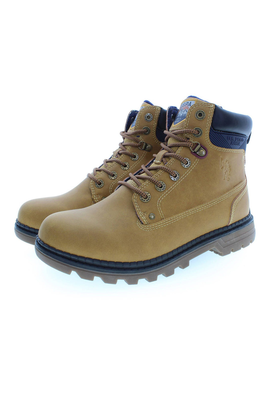 U.S. POLO ASSN. Beige Polyester Men Boot