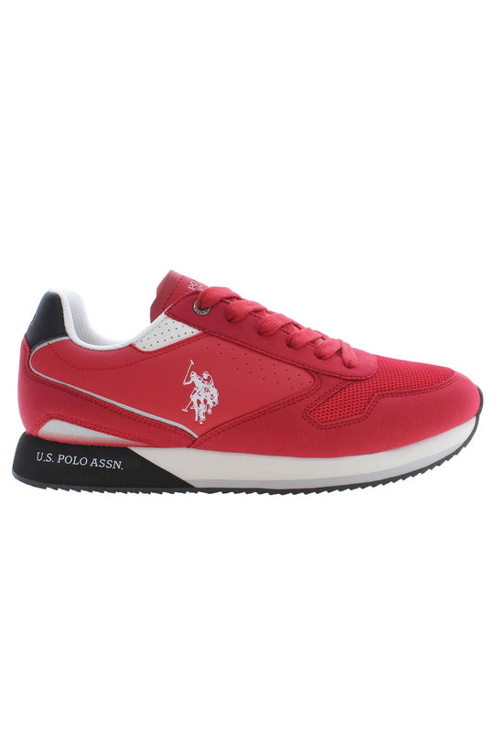 U.S. POLO ASSN. Red Polyester Men Sneaker - ACCEXO