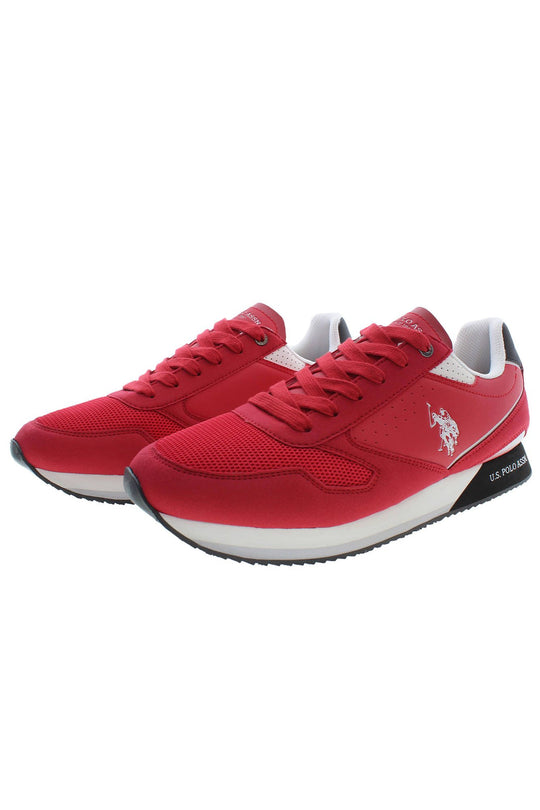 U.S. POLO ASSN. Red Polyester Men Sneaker - ACCEXO