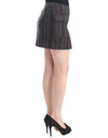 Chic Wool Blend Mini Skirt in Gray