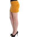 Chic Yellow Corduroy Mini Skirt