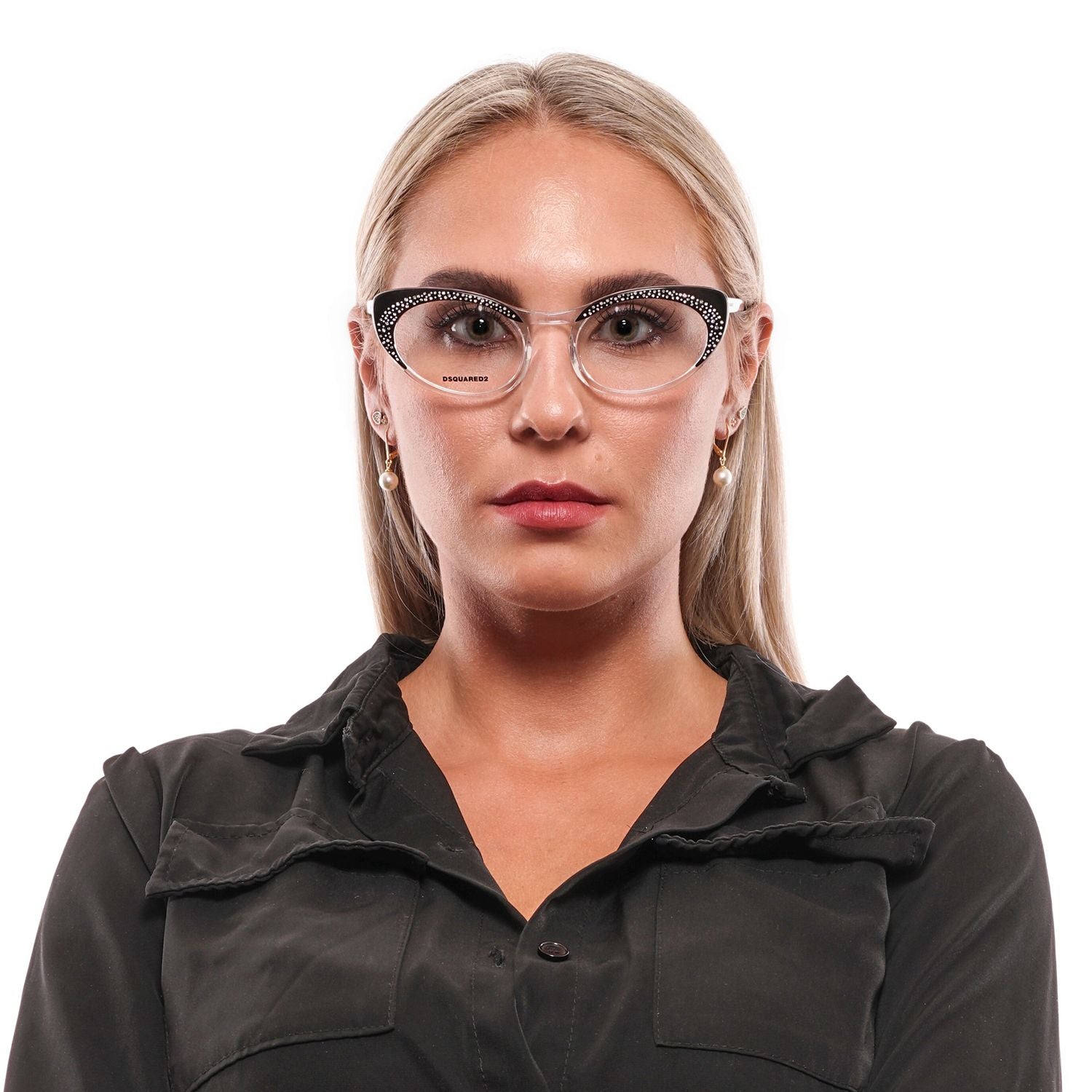 Dsquared² Chic Black Full-Rim Designer Eyewear - ACCEXO