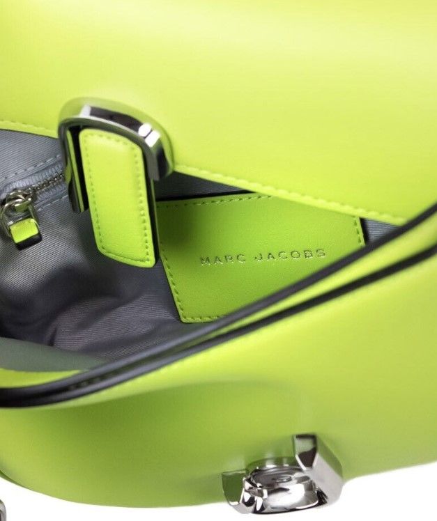 Marc Jacobs The J Marc Green Glow Smooth Leather Shoulder Crossbody Handbag - ACCEXO