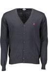 U.S. POLO ASSN. Classic V-Neck Cardigan in Blue