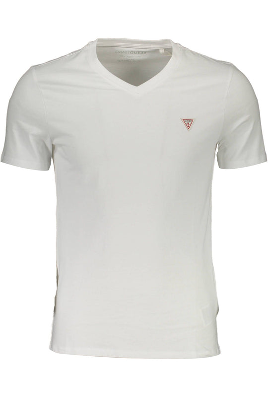 Guess Jeans White Cotton Men TShirt