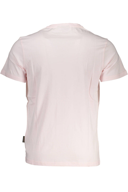 Napapijri Pink Cotton Men T-Shirt