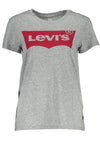 Levi's Gray Cotton Women T-Shirt