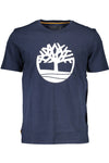 Timberland Blue Cotton Men T-Shirt