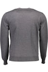 Harmont & Blaine Elegant Gray Wool Sweater with Classic Logo