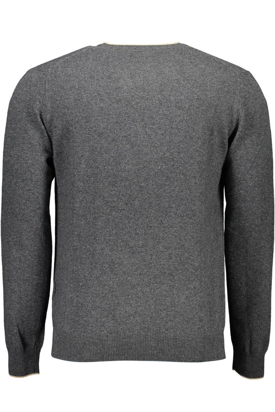 Harmont & Blaine Gray Wool Men Sweater - ACCEXO