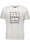 Diesel White Cotton Men T-Shirt