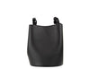 Burberry Lorne Small Black Pebbled Leather Bucket Crossbody Handbag Purse