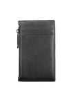 Calvin Klein Sleek Leather Zip Wallet in Timeless Black