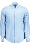 Harmont & Blaine Elegant Light Blue Cotton Shirt with Contrast Detail