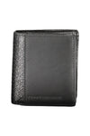 Tommy Hilfiger Elegant Black Leather Bifold Wallet