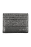 Calvin Klein Sleek Leather Card Holder in Timeless Black