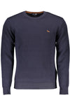 Harmont & Blaine Elegant Crew Neck Wool Sweater with Embroidery