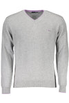 Harmont & Blaine Gray Wool Men Sweater