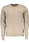 Harmont & Blaine Beige Wool Crew Neck Luxury Sweater